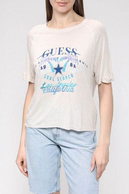 Футболка с логотипом бренда Guess 1410₽