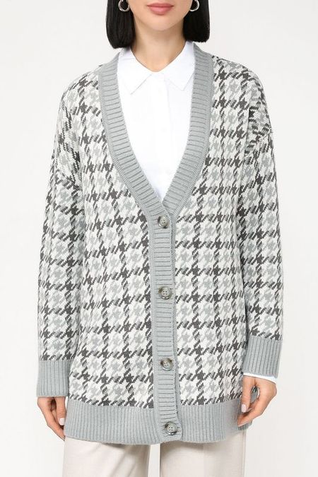 Кардиган с принтом гусиная лапка BELUCCI 1912₽