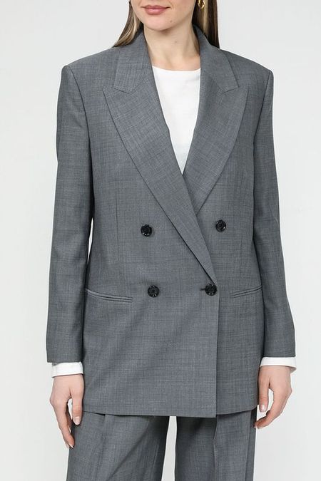 Пиджак двубортный из шерсти BOSS 19792₽