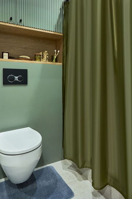 Штора для ванной тканевая Teriberka Moroshka