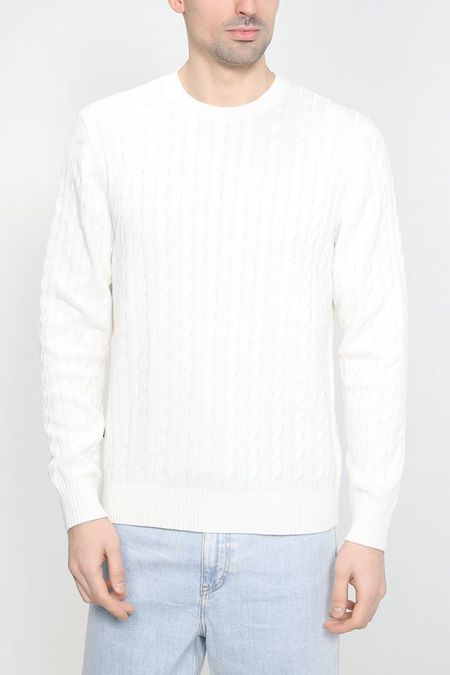 Шерстяной джемпер с узором косы DMolina 1342₽