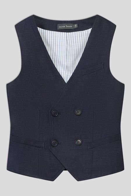 Двубортный жилет из льна Silver Spoon Ceremony 1672₽