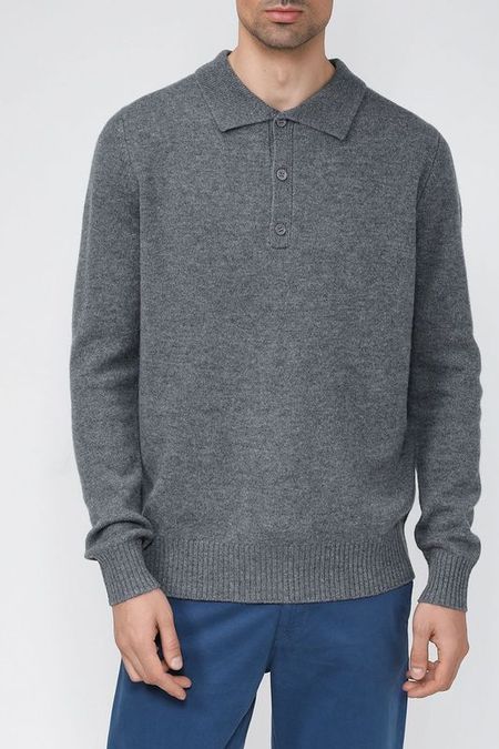 Шерстяной джемпер с отложным воротником D.Molina