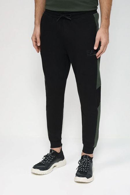 Джоггеры хлопковые с лампасами Ea7 5272₽