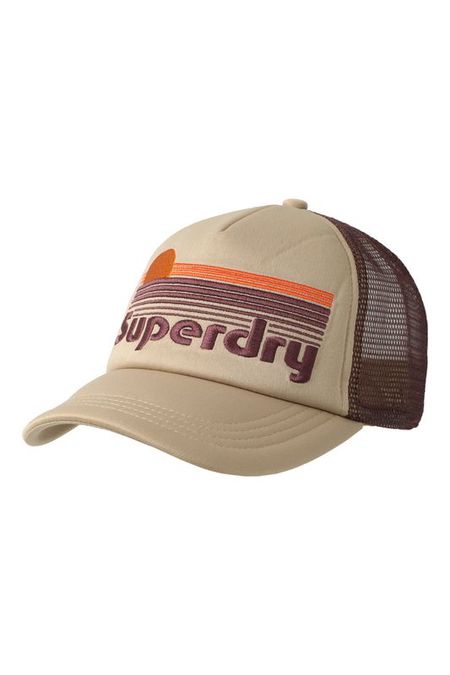 Бейсболка с сетчатыми вставками и логотипом бренда Superdry 952₽