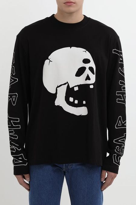 Лонгслив хлопковый с принтом HUGO 7710₽