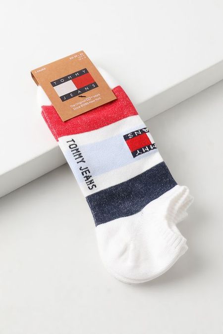 Набор из 2 пар хлопковых носков коротких с логотипом Tommy Hilfiger 1492₽
