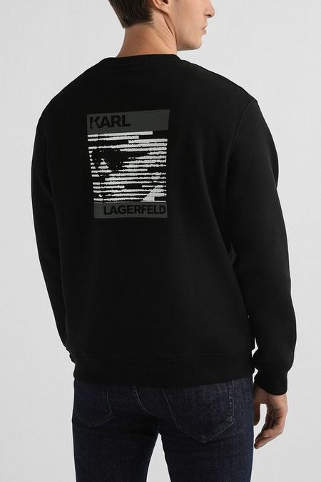 Свитшот хлопковый с логотипом Karl Lagerfeld 16192₽