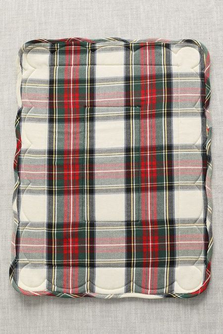 Настольный коврик с принтом Tartan White COINCASA 817₽