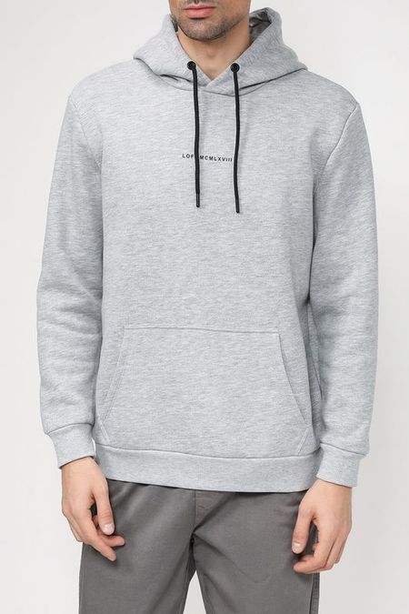Однотонное худи с логотипом бренда Loft 937₽