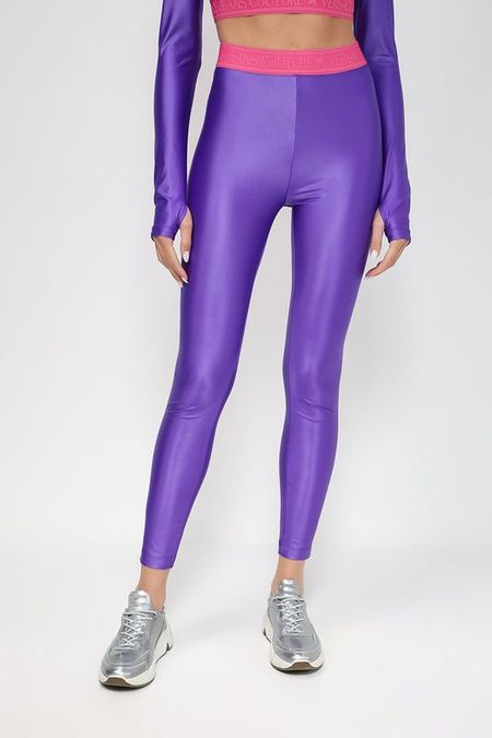 Спортивные легинсы с логотипом бренда VERSACE JEANS COUTURE 5190₽