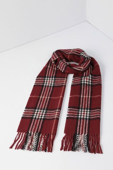 Шарф в клетку с бахромой Fraas 1147₽