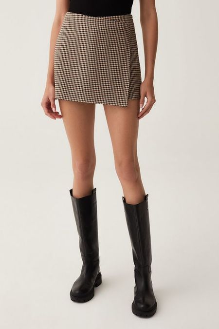 Юбка с запахом в мелкую клетку OVS 1905₽