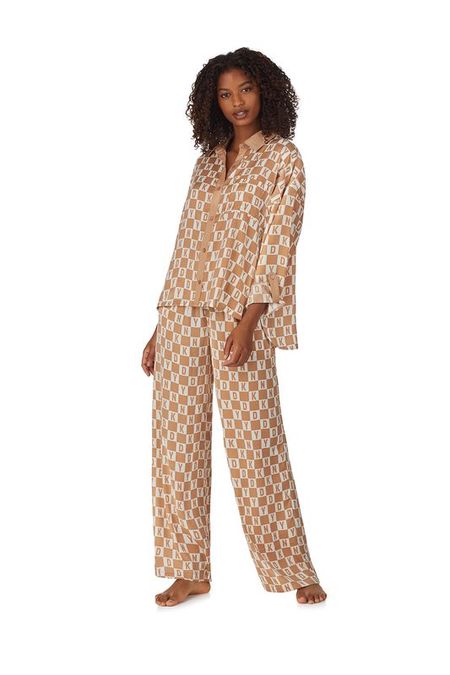 Комплект домашний из рубашки и брюк с принтом Dkny 14242₽