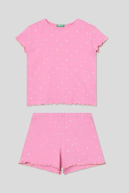 Пижама хлопковая с принтом Benetton Undercolors 2092₽