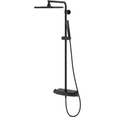 Душевая система Teska Mira DK2980 с термостатом Черный матовый 36047₽