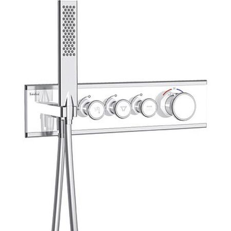 Смеситель для душа Teska Shine SH3001 с термостатом Хром Белое стекло 98402₽