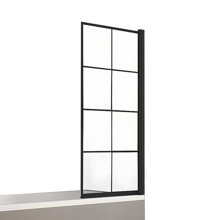 Шторка для ванны New Trendy NEW SOLEO Black x90 P-0048