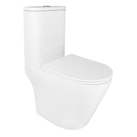 Унитаз компакт Azario Berton AZ-6093 цвет Белый с бачком и сиденьем Микролифт 19094₽