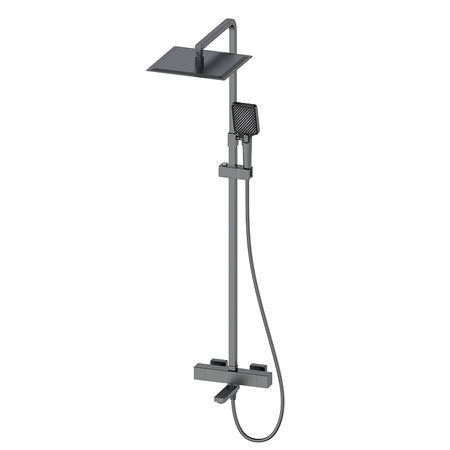 Душевая система Oliveeka D OL-739901-BGM с термостатом цвет Оружейный металл матовый 68025₽