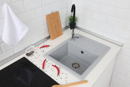 Кухонная мойка Alcora Римма 57 5707S-17 цвет Серый