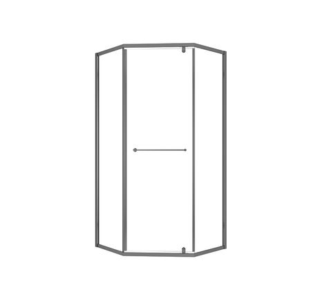 Душевой уголок Olives Kabrera 100х100 KB-100C5-SW-GB профиль Черный матовый стекло прозрачное 18870₽