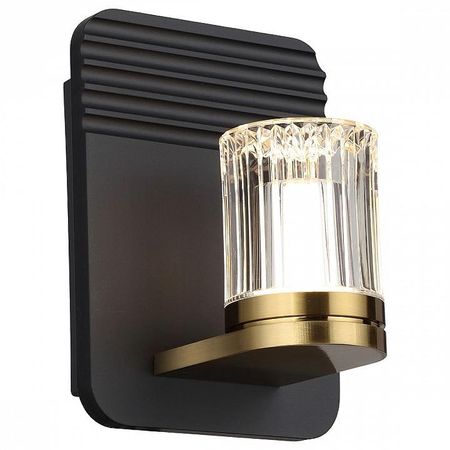Бра Indigo 14032 14032A1W Black цвет плафонаподвески Прозрачный цвет арматуры Черный 5240₽