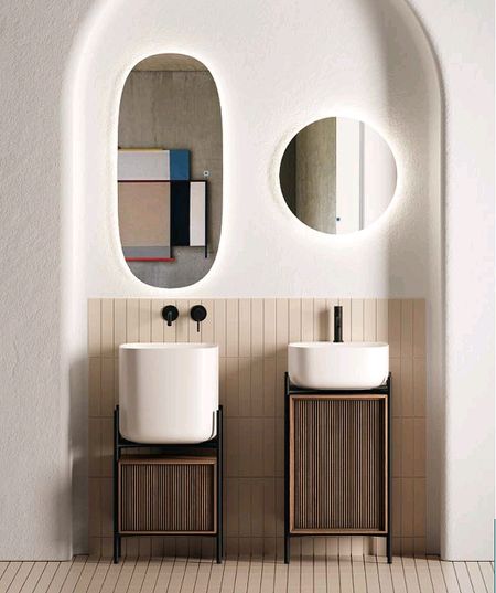 Тумба Scarabeo Laila 395 2719LSC цвет Noce canaletto cannettato 163200₽