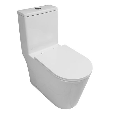 Унитаз моноблок Azario Eagle Торнадо AZ-80673 цвет Белый с сиденьем Микролифт 18000₽