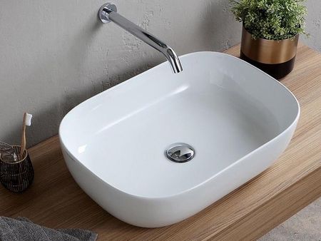 Раковина-чаша Scarabeo Glam 56 1804BK цвет Белый 41760₽