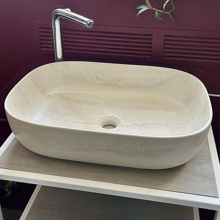 Раковина-чаша Scarabeo Glam 56 1804E цвет Travertine