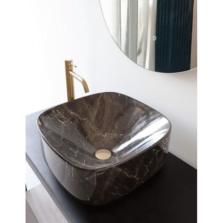 Раковина-чаша Scarabeo Moon 42 5501G цвет Marble black