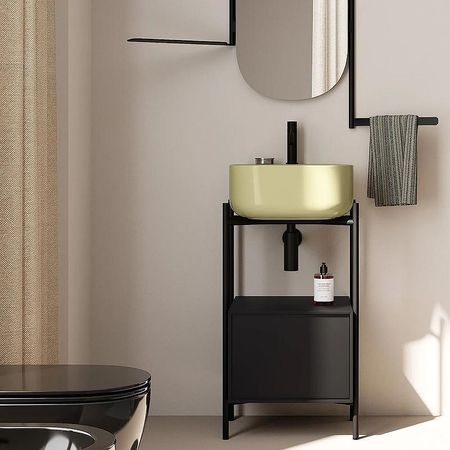 Раковина Scarabeo Moon 42 550458 цвет Lime matt