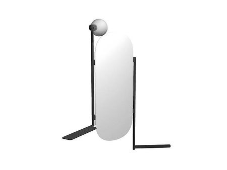 Зеркало Scarabeo Laila 40 2704NROP с подсветкой цвет Черный матовый 59040₽