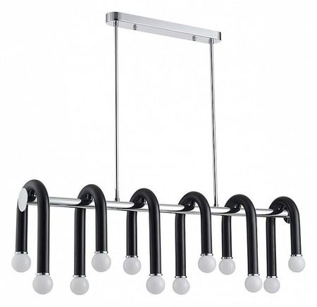 Люстра на штанге Lumion Caspian 569912C цвет арматуры Хром Черный 14990₽
