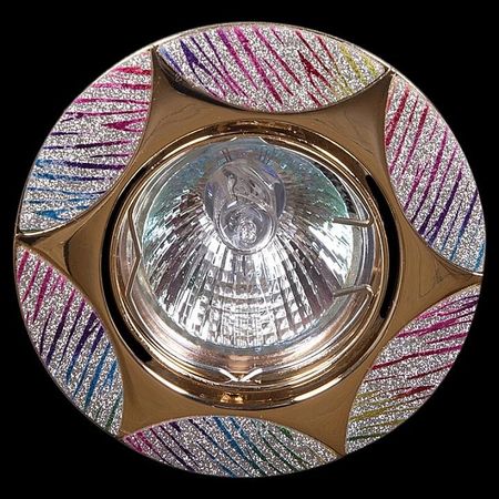 Встраиваемый светильник Sneha 2591D MR16 GD цвет Золото 107₽