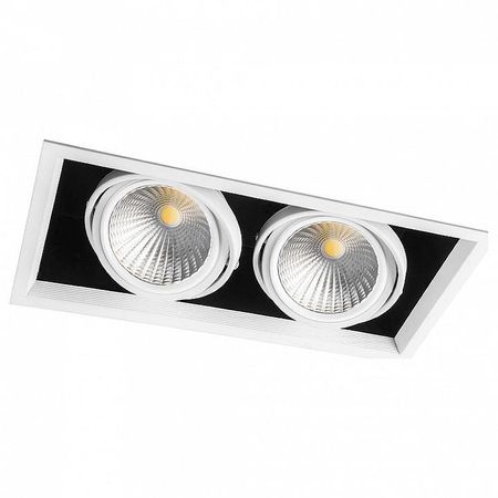 Встраиваемый светильник Feron Saffit AL212 29780 цвет плафона/подвески Прозрачный, цвет арматуры Белый, Черный