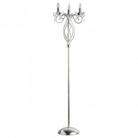 Торшер Chiaro Валенсия 3 299042303 цвет плафонаподвески Прозрачный цвет арматуры Серебро 98780₽