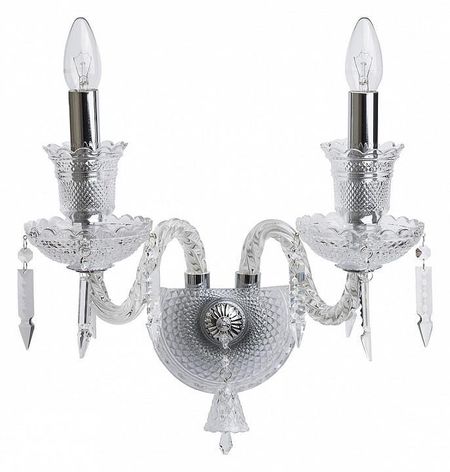 Бра Chiaro Барселона 6 313022602 цвет плафона/подвески Прозрачный, цвет арматуры Прозрачный, Хром