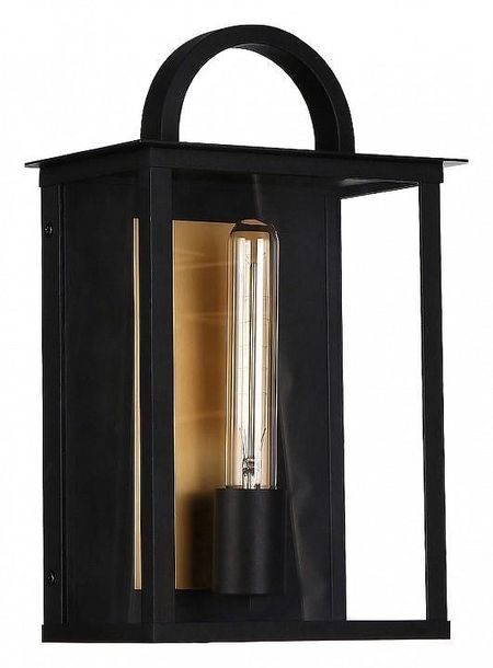 Светильник на штанге Favourite Lume 4299-1W цвет плафонаподвески Прозрачный цвет арматуры Черный 17100₽