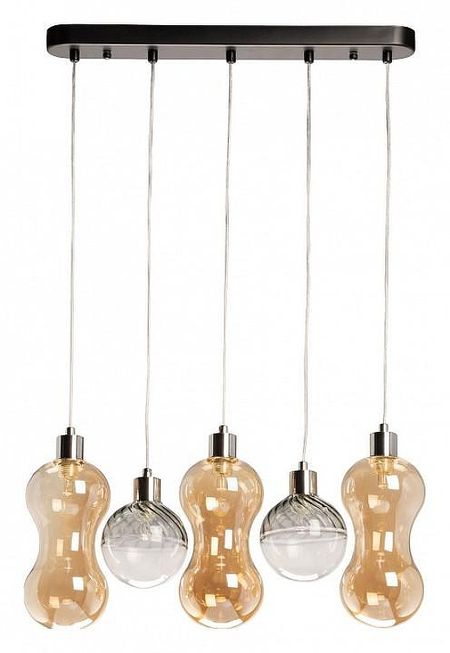 Подвесной светильник De City Крайс 16 657014905 цвет плафонаподвески Золото Прозрачный цвет арматуры Черный 10968₽