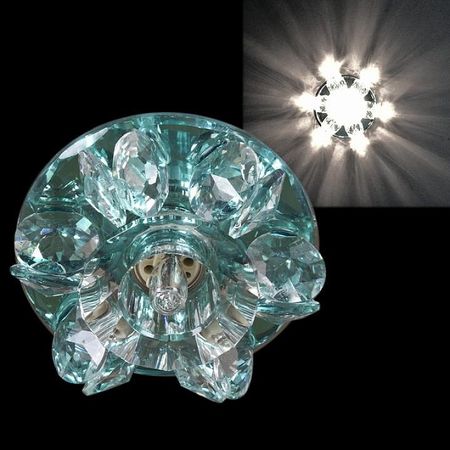 Встраиваемый светильник Sneha 7051H G9 CRLBL цвет Прозрачный Хром 165₽