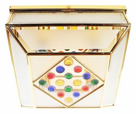 Накладной светильник Doge Luce 956 9564PL-BSSatinatoMBottoni цвет плафонаподвески Разноцветный цвет арматуры Золото 27815₽