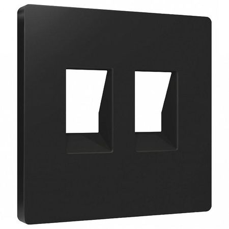 Накладка для розетки RJ-11 или RJ-45 Ambrella Volt ALFA AP8121 цвет Черный 130₽