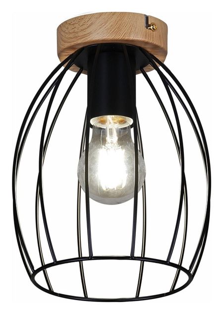 Накладной светильник ILLUMICO IL1011-1C-05 BK цвет плафонаподвески Черный цвет арматуры Коричневый 1550₽