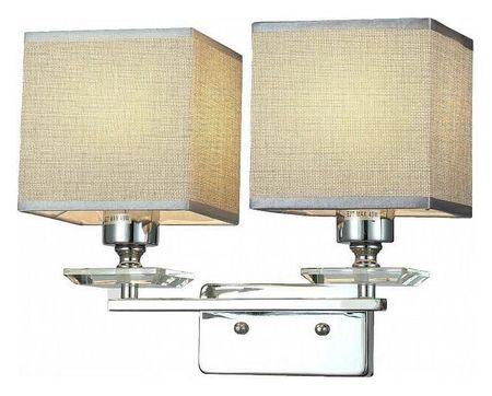 Бра LUMINA DECO Liniano LDW 17100-2 CHR цвет плафона/подвески Серый, цвет арматуры Прозрачный, Хром