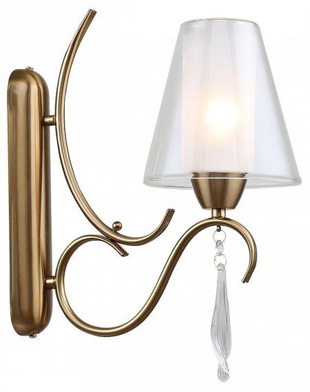 Бра LGO Greensboro LSP-8825 цвет плафона/подвески Прозрачный, цвет арматуры Желтый