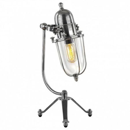 Настольная лампа Covali NL-51564 цвет плафонаподвески Прозрачный цвет арматуры Серебро 46368₽