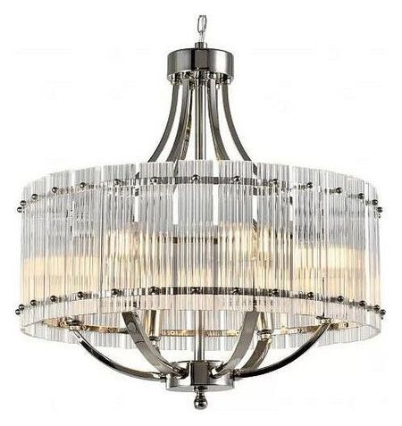 Подвесной светильник iLamp Silverstone P9504-6 NIC цвет плафона/подвески Прозрачный, цвет арматуры Никель