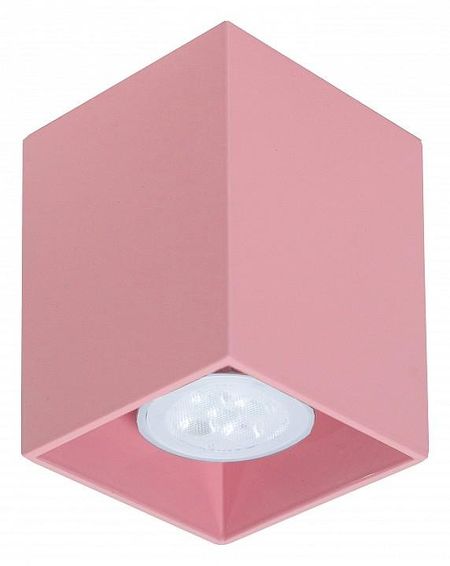 Накладной светильник TopDecor Tubo8 SQ Tubo8 SQ P1 27 цвет плафонаподвески Розовый цвет арматуры Розовый 1239₽